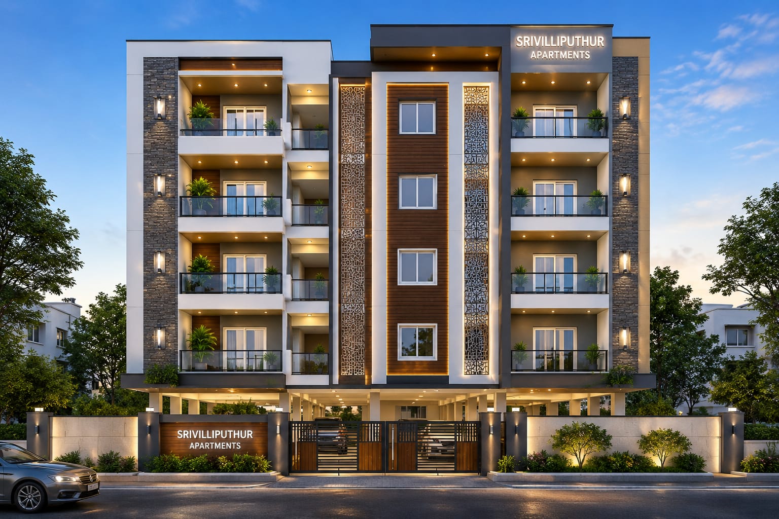 Apartment project illustration